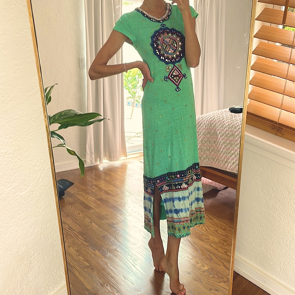 Calypso St Barth sea green dress